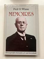 Memoires Prof. G. Wisse, Ophalen of Verzenden, Gelezen, Overige