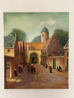 Historisch straatbeeld, Antiek en Kunst, Kunst | Schilderijen | Klassiek, Ophalen