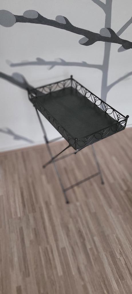 butler klaptafel, Huis en Inrichting, Tafels | Bijzettafels, Zo goed als nieuw, Rechthoekig, 60 cm of meer, Minder dan 55 cm, Metaal of Aluminium