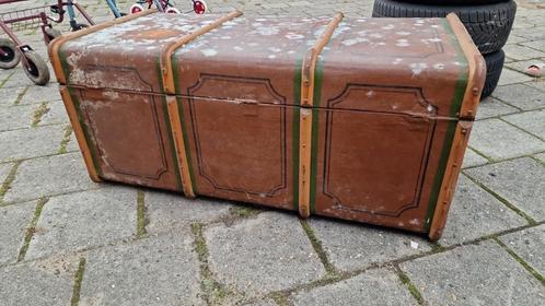 Scheepskist brocante hutkoffer, Huis en Inrichting, Woonaccessoires | Kisten, Gebruikt, Ophalen