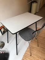 Vintage retro formica tafel, Huis en Inrichting, Tafels | Eettafels, Ophalen, 50 tot 100 cm, Tot twee personen, 50 tot 100 cm