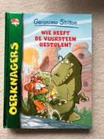 Geronimo Stilton: Wie heeft de vuursteen gestolen?, Ophalen of Verzenden, Zo goed als nieuw, Fictie algemeen