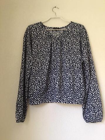 Jo-Ann Blouse blauw/wit motief maar 44 beschikbaar voor biedingen