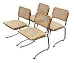 Vintage Cesca stoelen set uniek model jaren 80 design