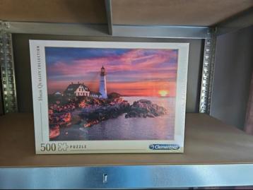 Clementoni Puzzle - Portland lighthouse - 500 pieces  beschikbaar voor biedingen