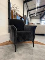 Nieuw Leolux Mayuro Fauteuil velour stof zwart design stoel, Huis en Inrichting, Leolux, Nieuw, Ophalen of Verzenden, Stof