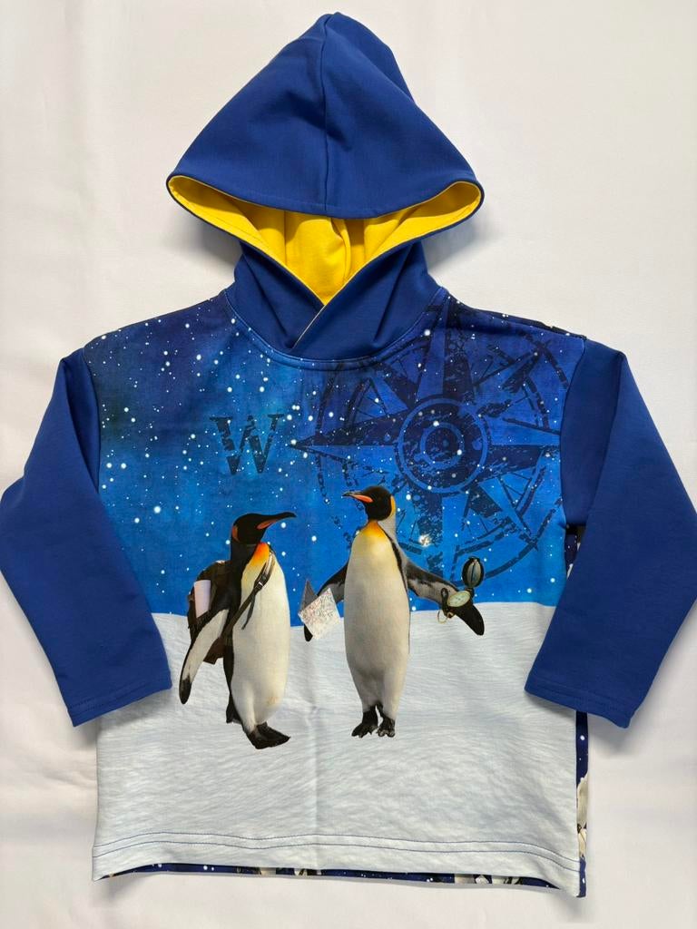 Hoodie / trui met capuchon pinguin maat 110, Barmeveld, Trui of Vest, Nieuw, Ophalen of Verzenden