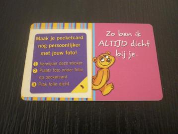 Kaartje met foto / pasje met tekst / dichtbij - NIEUW !!! beschikbaar voor biedingen