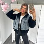 Spijkerjasje met zachte mouwen - One Size (XS-L), Ophalen of Verzenden, Zo goed als nieuw, Maat 38/40 (M), Zwart