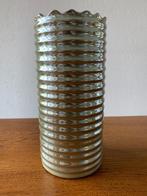 "Vaas" Kleur: 'Zilvergroen' Nieuw, Ophalen of Verzenden, Nieuw, Glas, Minder dan 50 cm