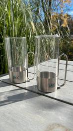 2 Zack follow your style theeglazen met rvs houder., Ophalen of Verzenden, Zo goed als nieuw