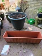 bloembak terracotta, Steen, Rechthoekig, Minder dan 30 cm, Zo goed als nieuw