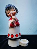 Vintage Goebel beeld - Kandelaar-kind met fluit-(Model 1891), Ophalen of Verzenden, Zo goed als nieuw, Hummel