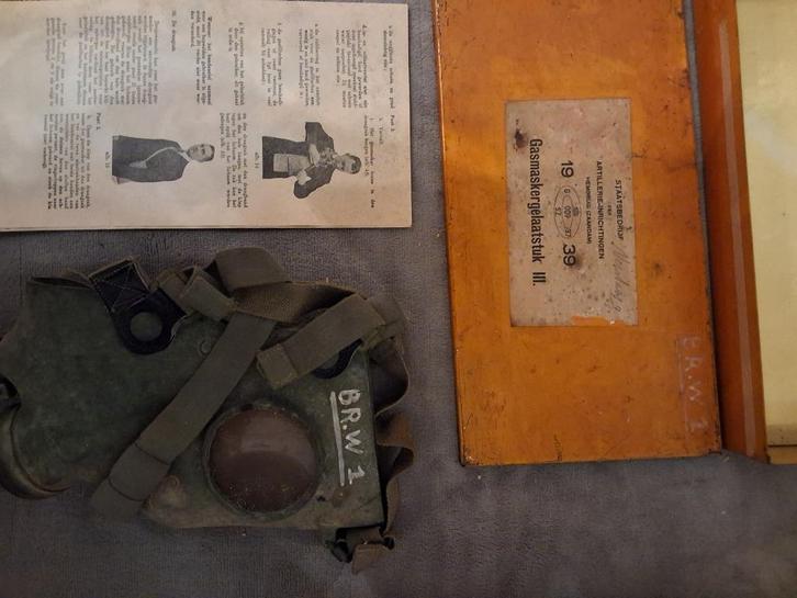 Gasmasker ww2, Verzamelen, Militaria | Tweede Wereldoorlog, Overige soorten, Overige typen, Nederland, Ophalen