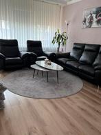 Bankstel, Huis en Inrichting, Ophalen, Zo goed als nieuw, Leer