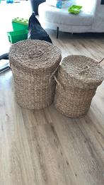 2 rieten manden van dille kamille, Ophalen, Zo goed als nieuw, Rechthoekig, Riet