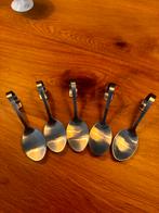 Amuselepel rvs - Set van 5, Gebruikt, Ophalen of Verzenden, Rvs of Chroom, Vaatwasserbestendig
