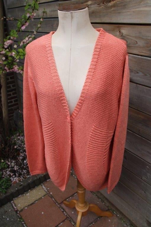 Vest koraal Berger Du Nord mt 50 Winter Vaste prijs, Trui of Vest, Oranje, Ophalen of Verzenden, Zo goed als nieuw