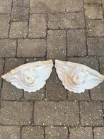 Gietijzeren engel wandvazen, Ophalen of Verzenden, Balkon, Metaal, Overige vormen