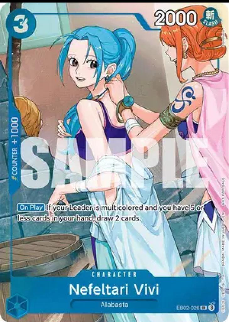 Nefeltari Vivi - EB02-026 - One Piece Kaart, Ophalen of Verzenden, Zo goed als nieuw, Losse kaart