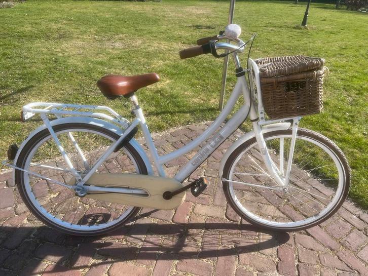 Cortina U4 Transportfiets 26 inch - Wit met mand, Fietsen en Brommers, Fietsen | Meisjes, Gebruikt, 26 inch of meer, Ophalen