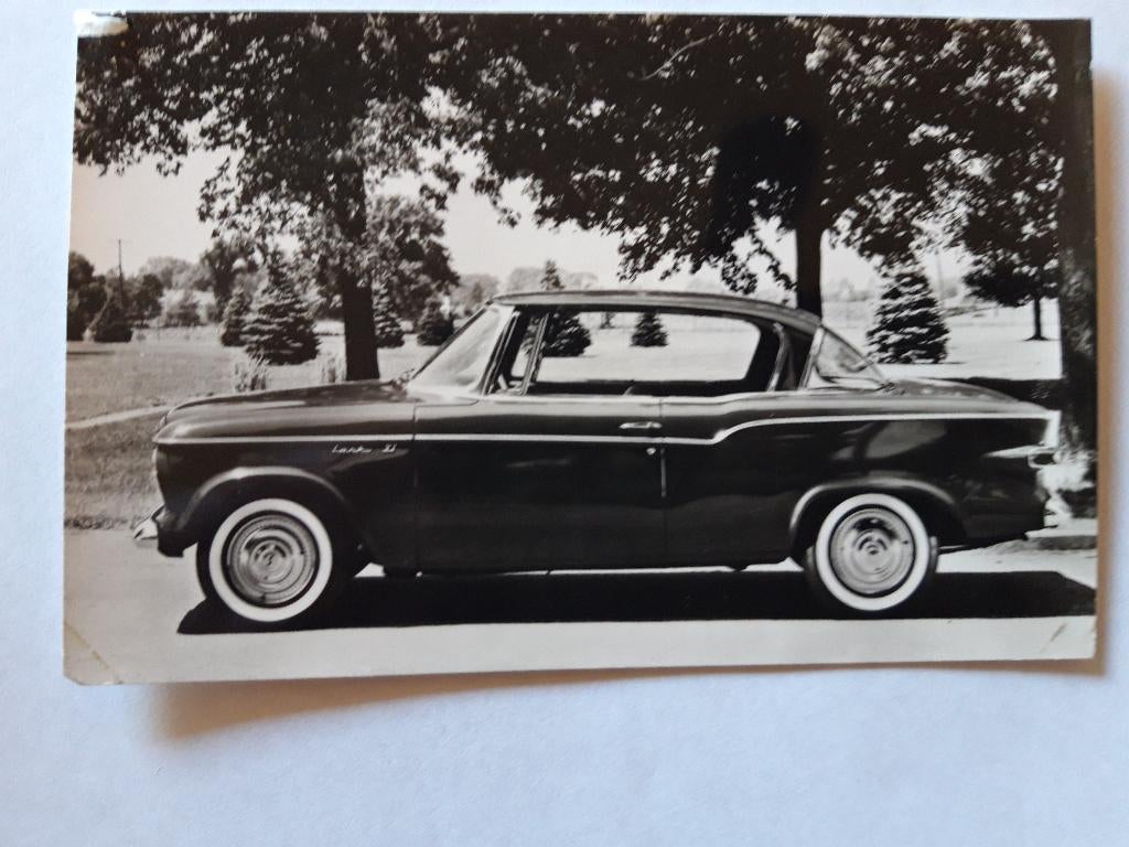 fotokaart Studebaker Lark Hardtop 1960, Ophalen of Verzenden, 1960 tot 1980, Ongelopen, Voertuig