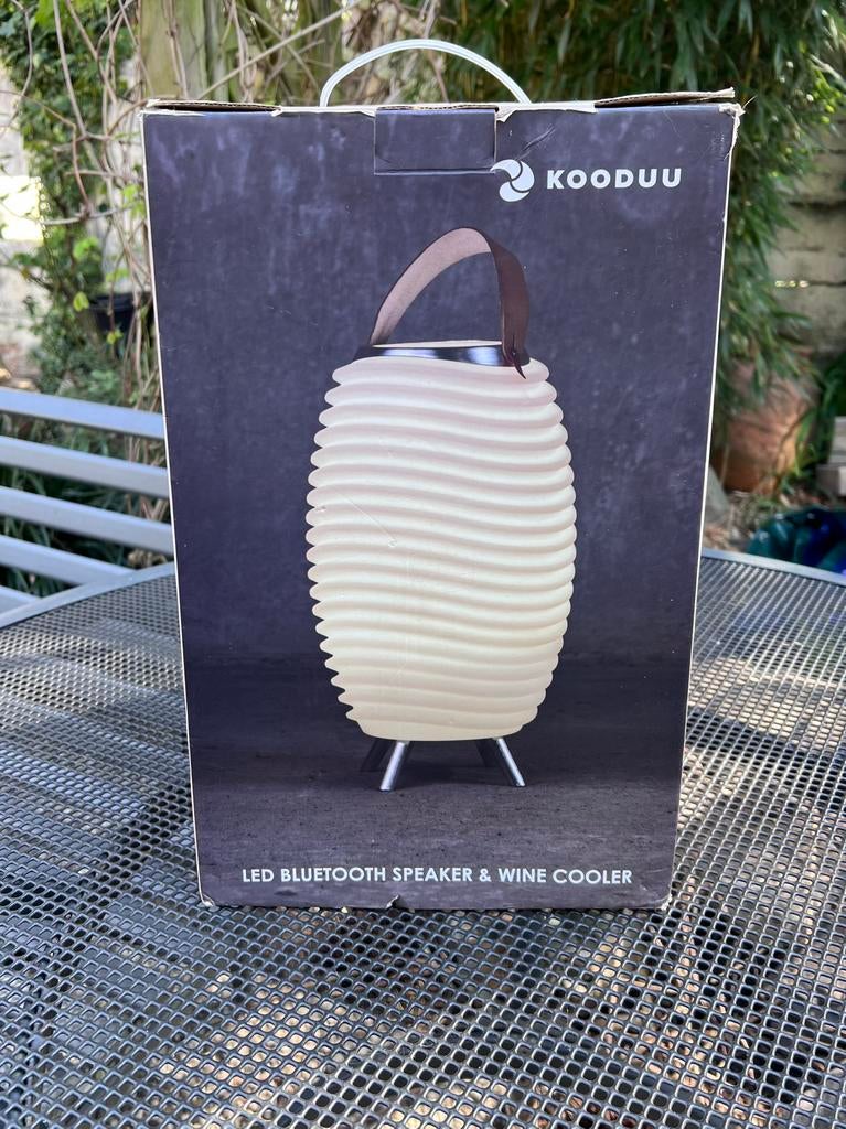 Wijnkoeler Bluetooth Speaker Led - nieuw! Kooduu Synergy, Tuin en Terras, Kunststof, Minder dan 50 watt, Nieuw, Ophalen of Verzenden