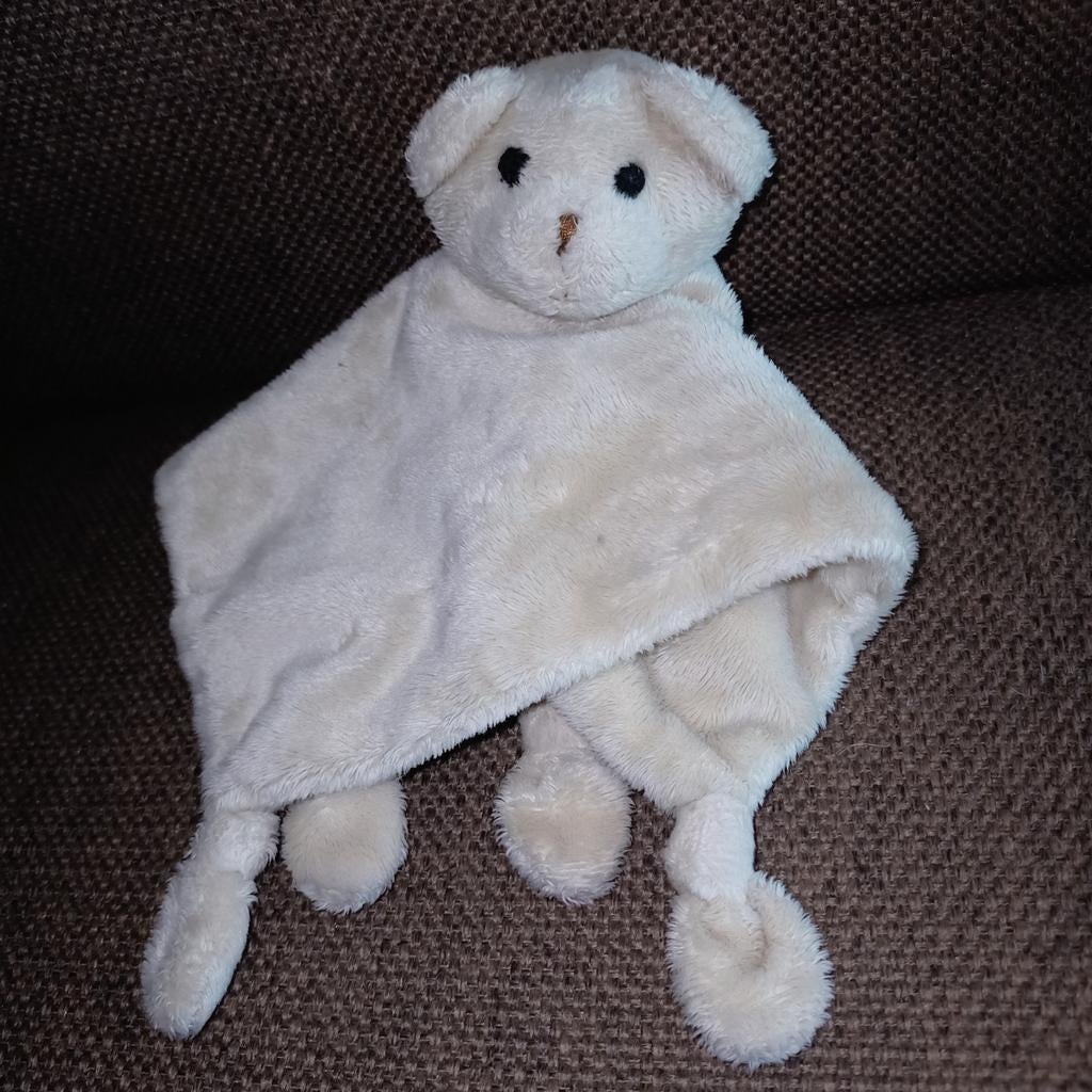 Jonge gezinnen kroeldoek berenkop rammelaar, Kinderen en Baby's, Speelgoed | Knuffels en Pluche, Overige merken, Ophalen of Verzenden