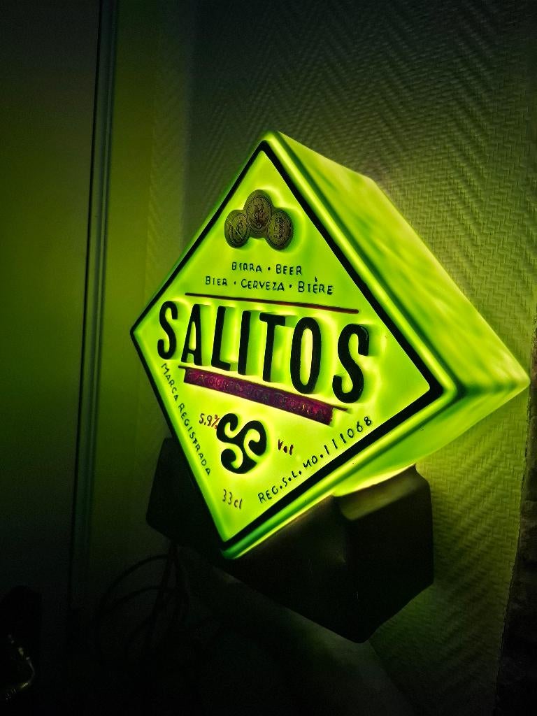 Lichtreclame Salitos bier, Ophalen of Verzenden, Nieuw, Lichtbak of (neon) lamp