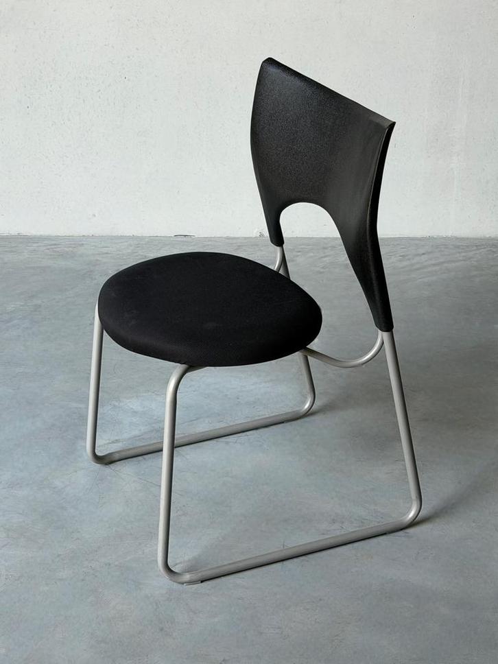 Zeldzame design bureaustoel, Huis en Inrichting, Stoelen, Zo goed als nieuw, Eén, Zwart, Ophalen