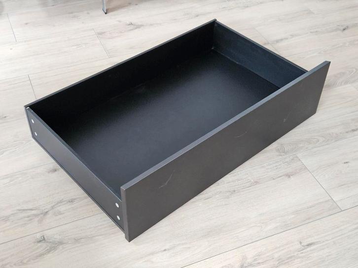 4x IKEA Malm bedlades voor hoog bedframe, Huis en Inrichting, Slaapkamer | Bedden, Gebruikt, Hout, Zwart, Ophalen