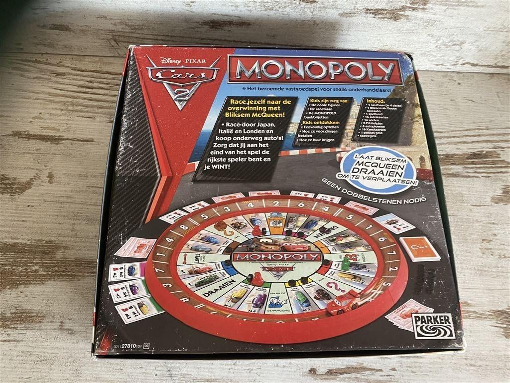 Monopoly cars 2 disney pixar [s966], Verzenden, Zo goed als nieuw