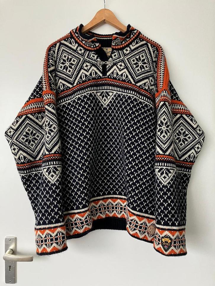 Dale of Norway windstopper trui heren L, Kleding | Heren, Truien en Vesten, Gedragen, Maat 52/54 (L), Blauw, Verzenden