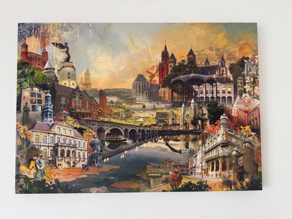 Maastricht Stadsgezicht collage (origineel met certificaat), Boeken, Ophalen of Verzenden, Zo goed als nieuw, Overige onderwerpen