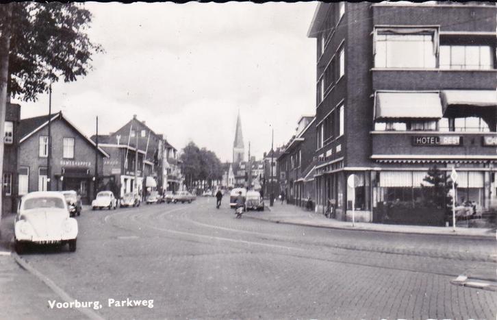 08102 Voorburg - Parkweg, Verzamelen, Ansichtkaarten | Nederland, Ongelopen, Zuid-Holland, 1940 tot 1960, Verzenden