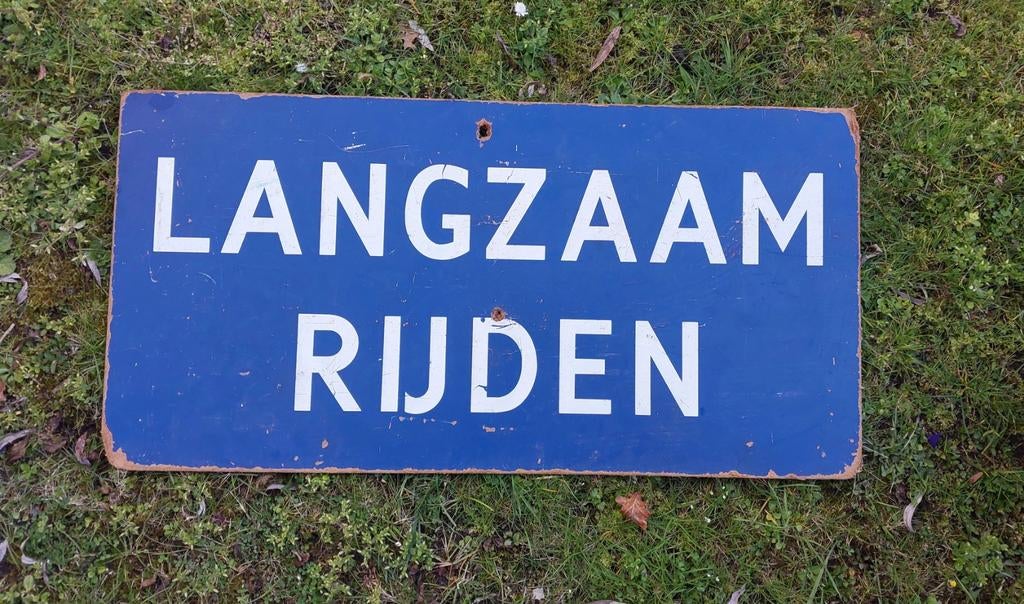 Verkeersbord verkeer doe het zelf afzetting mancave, Ophalen of Verzenden