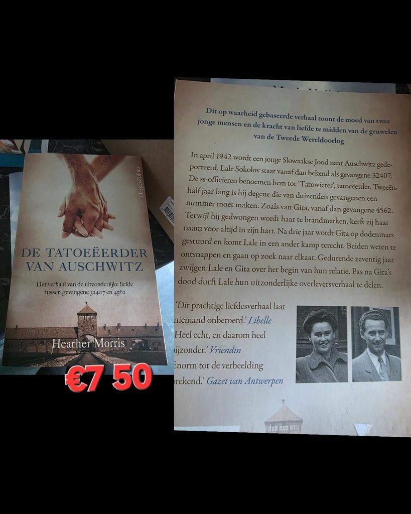 De tatoeëerder van auschwitz Heather morris, Ophalen of Verzenden, Zo goed als nieuw