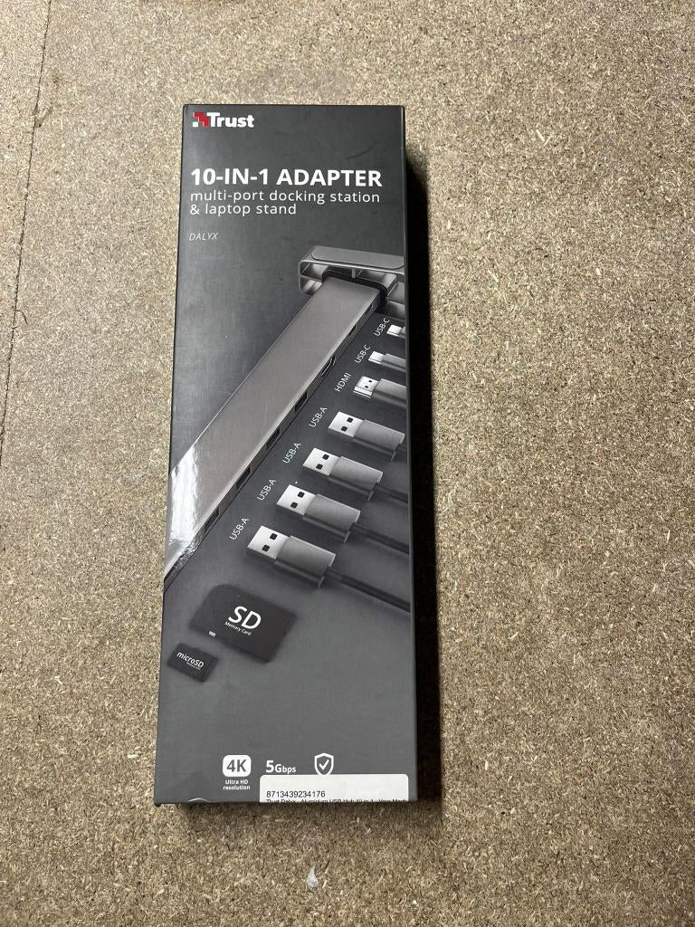 Trust Dalyx - USB-Hub 10-in-1 - Macbook & Chromebook, Computers en Software, Dockingstations, Laptop, Nieuw, Ophalen of Verzenden