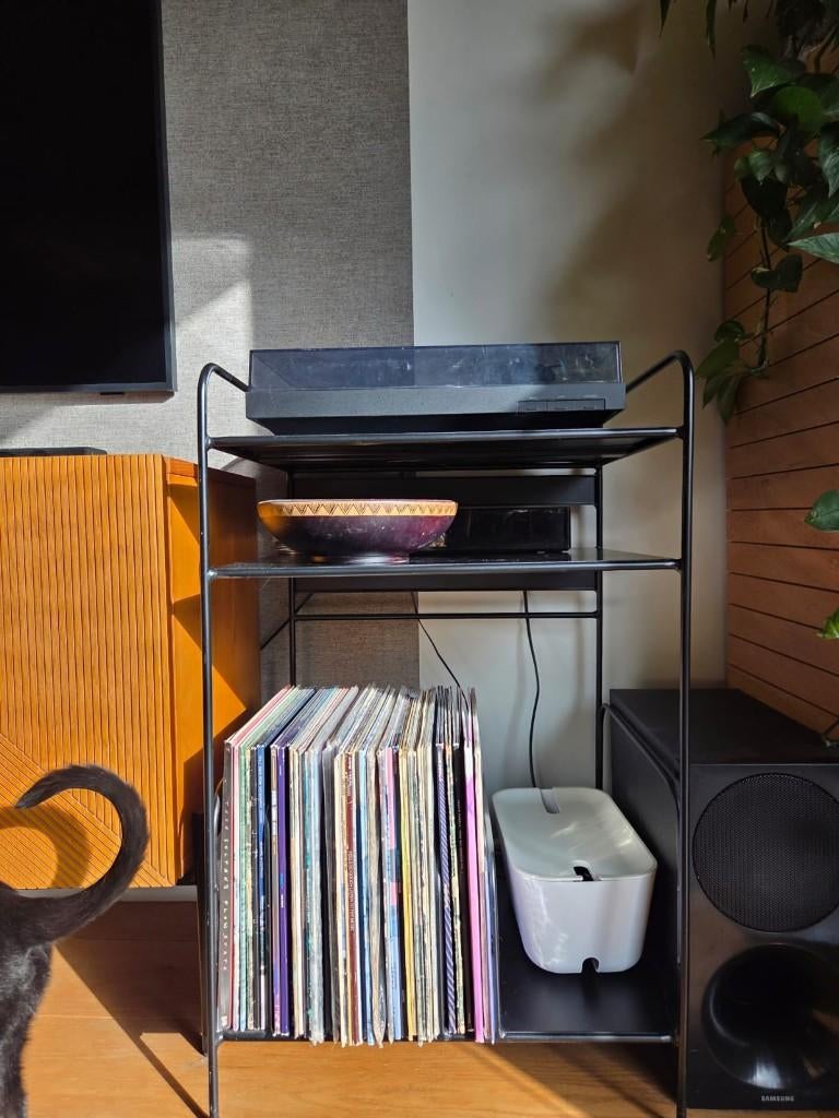 La Redoute Platenspeler Kast, Huis en Inrichting, Ophalen, Met plank(en), Minder dan 50 cm, Zo goed als nieuw