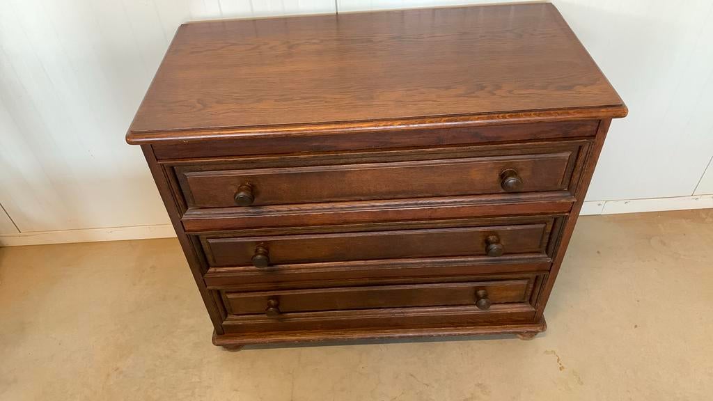 Ladenkast ladekast commode vintage, Ophalen, Gebruikt, 50 tot 100 cm, 3 of 4 laden