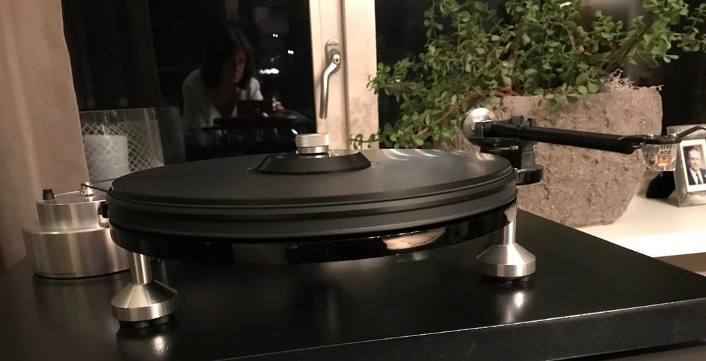 Michell TecnoDec Platenspeler met Rega RB300 toonarm, Audio, Tv en Foto, Platenspelers, Ophalen, Zo goed als nieuw, Platenspeler