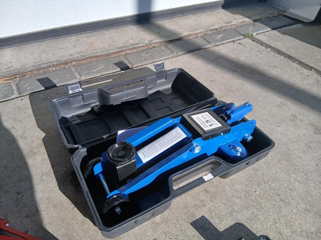 Nieuwe Krik 1500kg in Koffer - Hydraulische Garagekrik, Auto diversen, Ophalen of Verzenden, Nieuw, Hydraulisch, Garagekrik