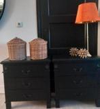 2 stuks ladenkasten mat zwart, Antiek en Kunst, Ophalen