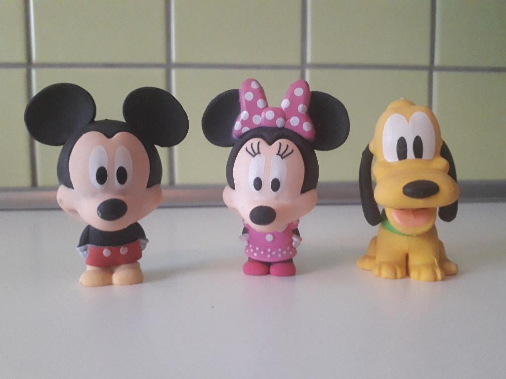 mickey mouse         minnie mouse        pluto, Verzamelen, Disney, Ophalen of Verzenden, Mickey Mouse, Nieuw, Beeldje of Figuurtje