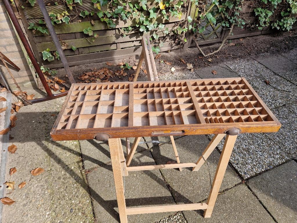 Letterbak, Huis en Inrichting, Woonaccessoires | Wanddecoraties, Ophalen, Gebruikt, Industrieel, Hout