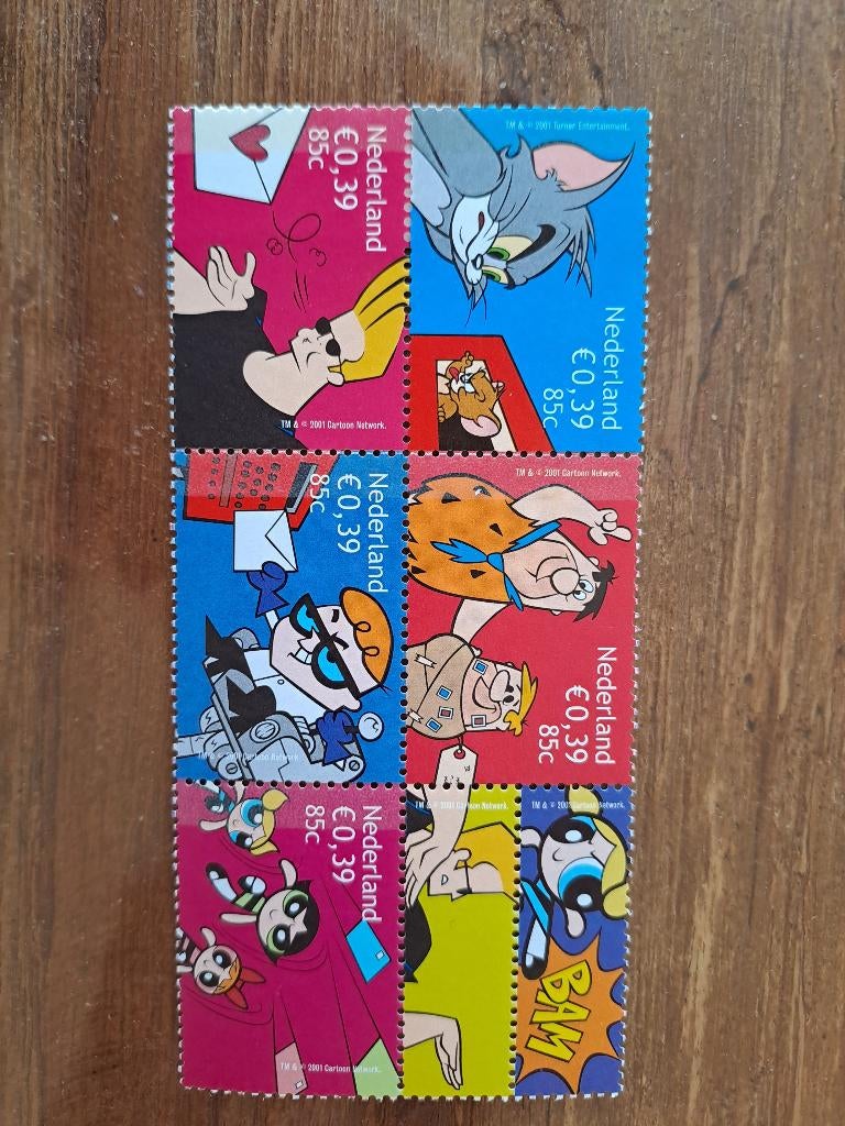Postzegels Cartoon Network 2001 postfris, Ophalen of Verzenden, Na 1940, Postfris