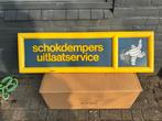 Vintage Michelin Schokdempers Uitlaatservice Reclamebord, Ophalen, Reclamebord, Gebruikt, .