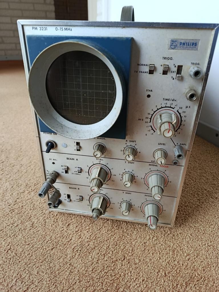 Philips PM 3231 oscilloscoop vintage, Ophalen, Gebruikt, Elektriciteit