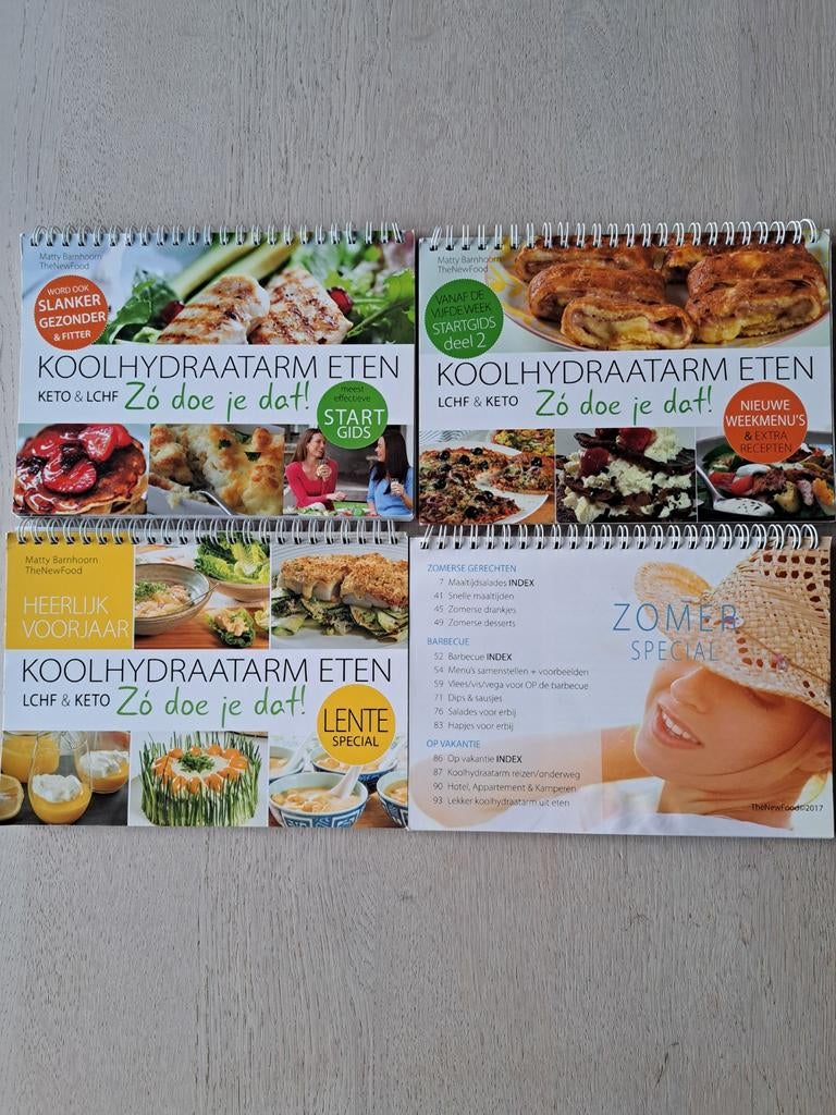 4x Koolhydraatarm eten, zo doe je dat! - Matty Barnhoorn, Ophalen of Verzenden, Zo goed als nieuw, Gezond koken