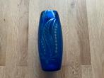 Vaas Bohemen blauwe overlay uitgeslepen naar het blanke., Ophalen of Verzenden